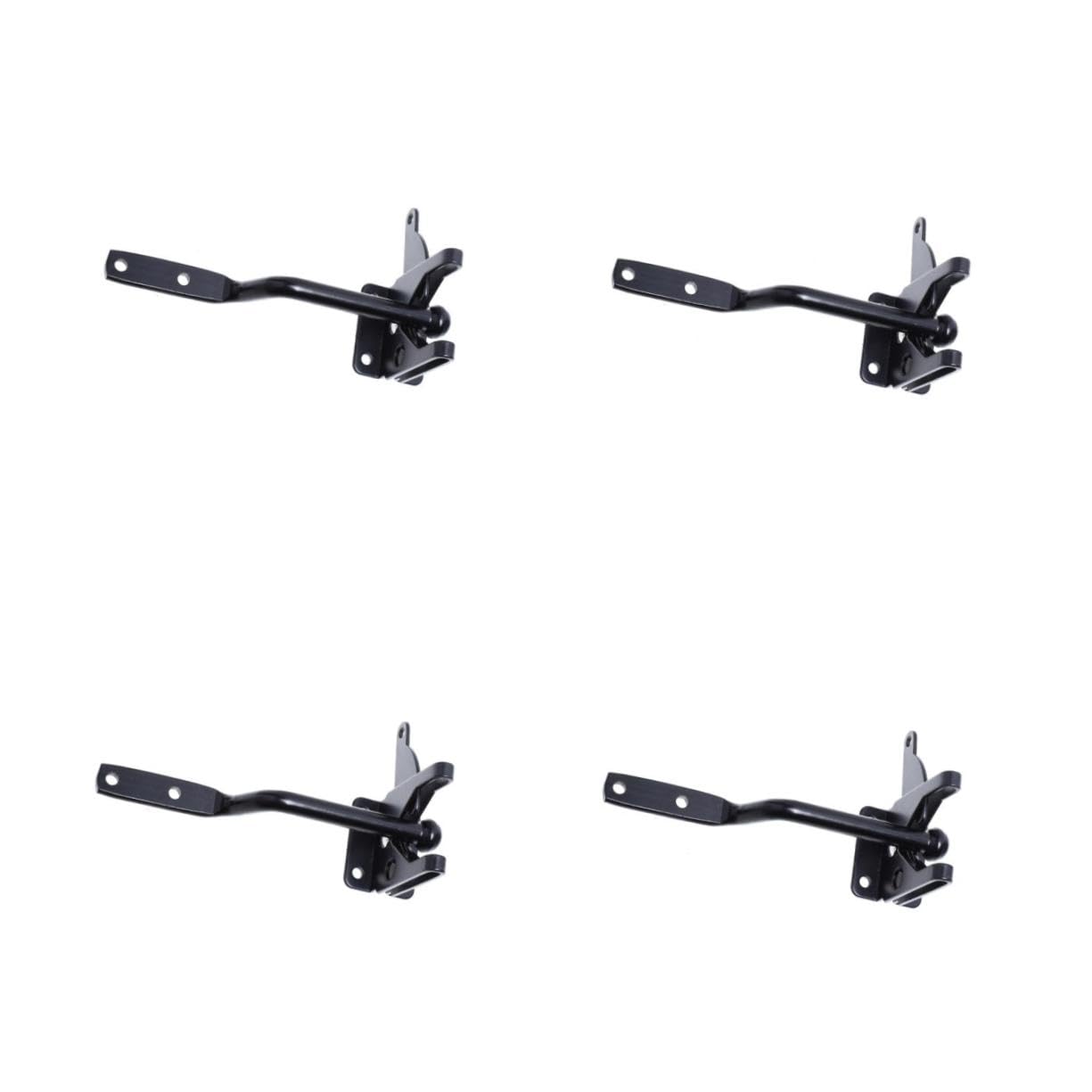 jojofuny 4pièces Serrure De Porte De Jardin Acier Verrouillage Automatique à Levier Verrouillage Pour Portail Bois Et Serrure De Sécurité Pratique Pour Clôture