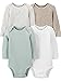 Produktbild Simple Joys by Carter's Baby Jungen Langarm-Thermo-Bodys, 4er-Pack, Grau/Light Braun/Mint Grün/Weiß, 3-6 Monate