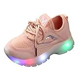 Piebo-Babyschuhe Jungen Mädchen Kleinkind Kinder LED Leuchtschuhe Weiß Turnschuhe Striped Sneaker Casual Schuhe Sportschuhe Outdoor Rot Schwarz Grün 20 EU-29 EU