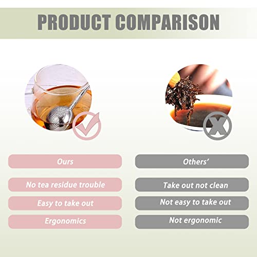 Stainless Steel Tea Diffusers For Loose Tea Infuser Snap Ball Strainer Steep Loose Leaf Tea Infuser Fine Mesh Ball For Loose Leaf Tea, Spices, Seasonings #TOP6