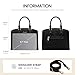 LOVEVOOK Purse Handbag for Women, Vintage Tote Shoulder Bag Trendy, PU Leather Satchel Bag, Medium Ladies Hand black,White，brown