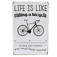 Amazon.co.jp: 自転車柄 ブリキサイン 自転車 ブリキ看板 自転車