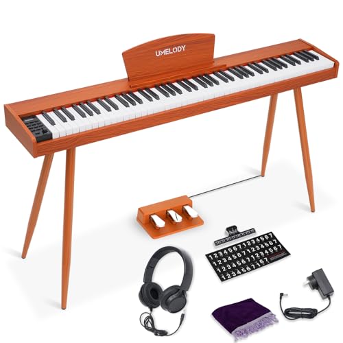 Umelody 88 Key Digital Piano with Semi-Weighted Keys, Full...