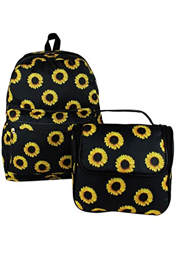 Kit Mochila e Marmiteira Lenna's Girassol Preto