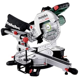Metabo KGS 18 LTX BL 216 AkkuKappsäge (18V 1x4Ah Li-Power, Ladegerät ASC 55, Karton, mit Zugfunktion, Klasse M, Säge) 614216920