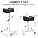 GORXZC Pedicure Manicure Footrest, Adjustable Height with Soft Cushion Pedicure Stool Non-Slip, Pedicure Nail Equipment for Salon Spa Beauty,Black