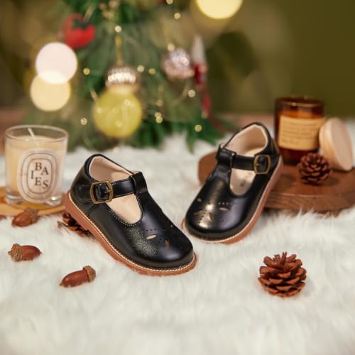 Image of Felix & Flora Toddler Little Girl Princess Dress Shoes-Mary Jane Flats for Girl Party School Shoes
