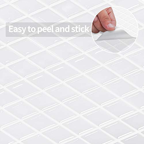 Lsdeco 22 Sheets Peel And Stick Backsplash, 12" X 12" White Square Tiles Stick On Backsplash For Kitchen And Bathroom #TOP6