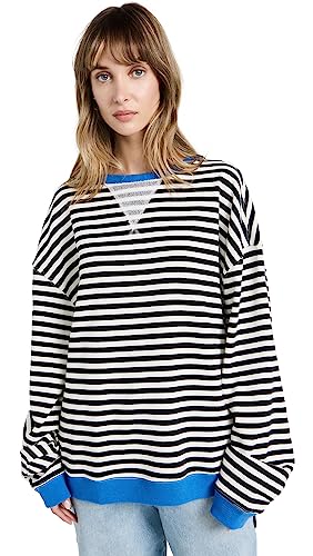 Free People Women's Classic Striped Crew