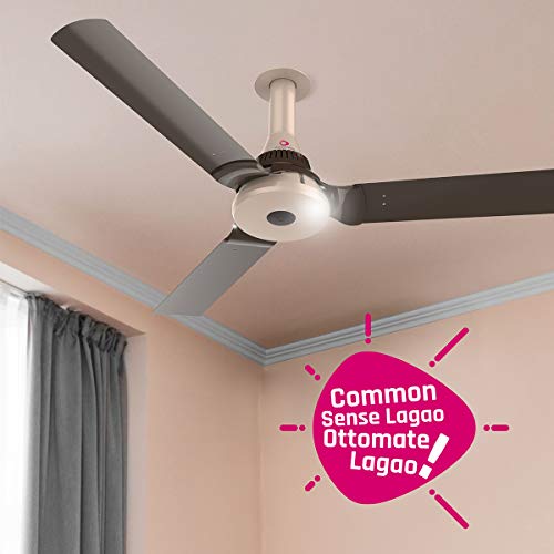 Image of OTTOMATE Smart Ready 1000 mm Sweep 3 Blade High Speed Ceiling Fan with Anti Dust Feature (Champagne Gold Colour, Pack Of 1)