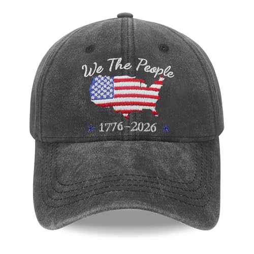 Gorra bordada 250 Aniversario EEUU algodón ajustable