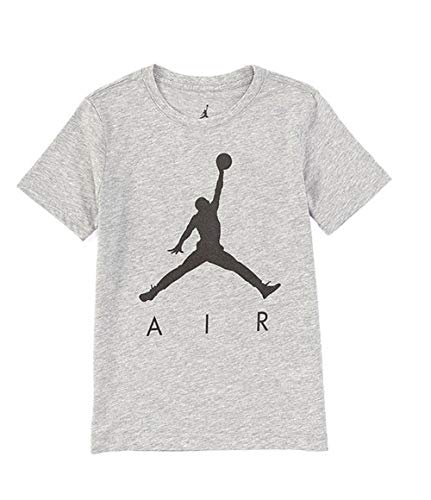Nike AIR Jordan Boys' Jumpman T-Shirt (Grey/Black, X-Large)