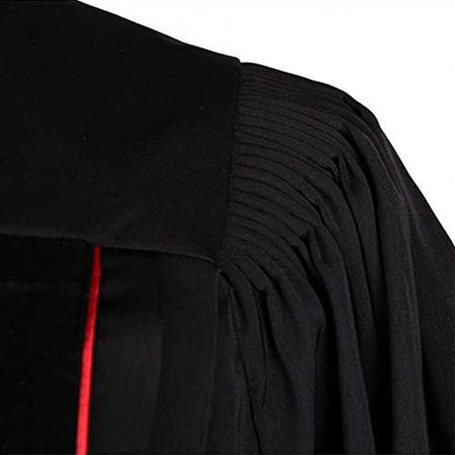 IvyRobes Unisex Clerical Clergy Robe for Pulpit with Bell Sleeves Black3