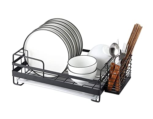 Escurreplatos multifuncional, escurridor ajustable para fregadero, cocina que ahorra espacio, diseño negro y fácil de limpiar, perfecto para uso doméstico y restaurante