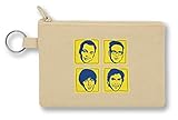 Größe: 12 x 8 cm Bang Theory Yellow Faces T-Shirt Geldbörse mit Reißverschluss