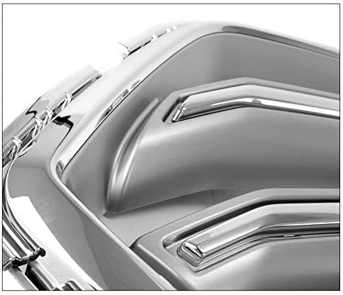 OE Style Front Upper Hood Grille Grill Chrome/Silver Compatible with 2017-2019 Ford Escape