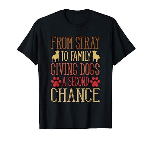 From Stray To Family Dog Rescue T-Shirt for Men Women Kids