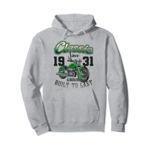 Vintage motociclistas motos cumpleaños nacido en 1931 Sudadera con Capucha