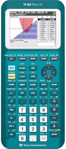 Texas Instruments TI-84 Plus CE Color Graphing Calculator, Teal (Metallic)