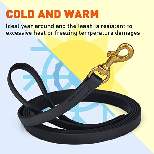 Viper Biothane K9 Working Dog Leash Waterproof Lead For Tracking Training Schutzhund Odor-Proof Long Line With Solid Brass Snap For Puppy Medium And Large Dogs #TOP4