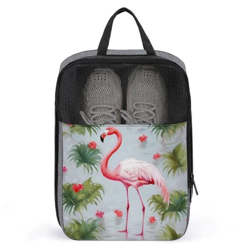 Sac de rangement à suspendre flamant rose pour gain de place