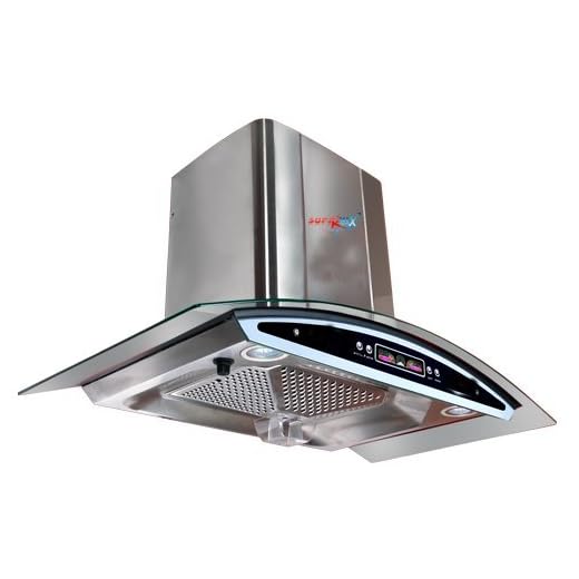 SUPRIMAX KITCHEN CHIMNEY MAX PRO90cm Stainless Steel Hood DIJITEL DISPLAY