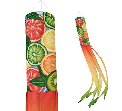 Madrona Brands Slice of Summer Windsack, strapazierfähig, für den Außenbereich, 152 cm Cover