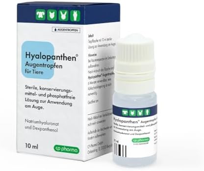 cp-pharma Hyalopanthen Augentropfen | Augentropfen für Tiere | Für empfindliche Augen, längster Laufzeit und vorgeschädi