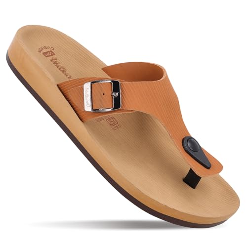 Image of WALKAROO Women's Fashion Sandals with Cushion Sole, Toe Seperator, Broad Straps and Lightweight - WE2349