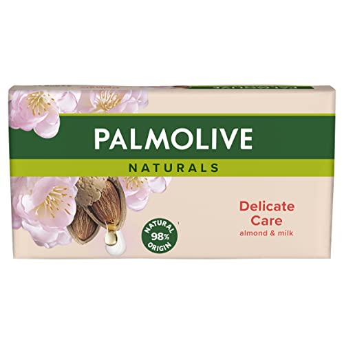 Palmolive Naturals Jabón, Leche de Almendras, 3 Unidades