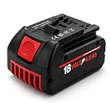 wowrmaykay - Repuesto para batería Bosch de 18 V BAT609 BAT618 BAT619G BAT610G BAT612, batería de iones de litio de alto...