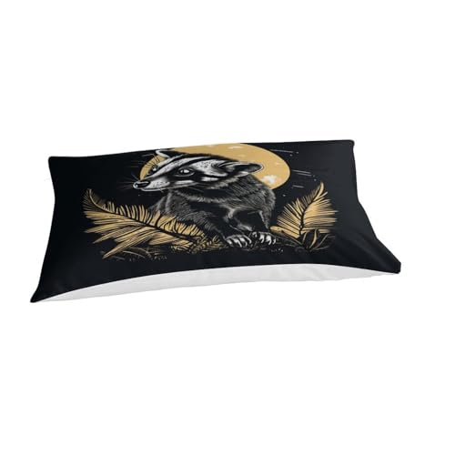 Housse de couette chat 3D facile d'entretien en microfibre lit simple - 5