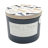 Sand + Paws Scented Candles | Tahitian Vanilla | Soy Blend | 2 - 100% Cotton Lead-Free Wicks |...