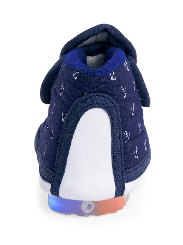 CHIU Led Chu-Chu Anchor Print Shoes with Double Strap for Baby Boys & Baby Girls (for 12-15 Months, 15-18 Months, 18-21 Months, 21-24 Months) 4 41H6c3pHnIL