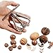 Schiaccianoci, Strumento di Cucina Schiaccia Noci, Schiaccianoci Clip, Schiaccianoci Acciaio Inox, Noce Cracker Anti-Spruzzi Schiaccianoci, per Noce, Pecan, mandorle, pistacchi