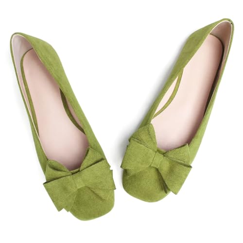 Image of Dear Time Women's Flats Shoes Bowknot Dressy Ballets Loafers Wedding Business Casual Walking Shoes