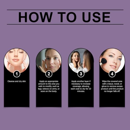 image for Roseblem Body Coverage Perfector Waterproof No Transfer, Leg & Body Ta