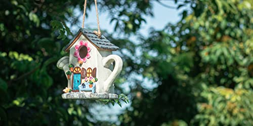 Yinns Bird House, Hanging Bird House For Outside, Wild Bird House, Decorative Watering Can Bird House For Home Garden Decor #TOP2