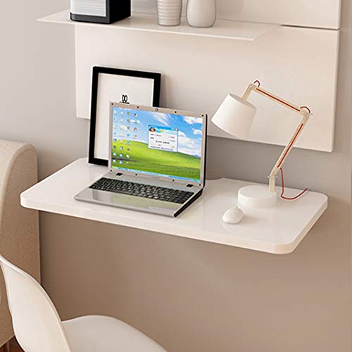 Table pliante murale à abattant pour bureau à domicile et espace d'étude compact - 4