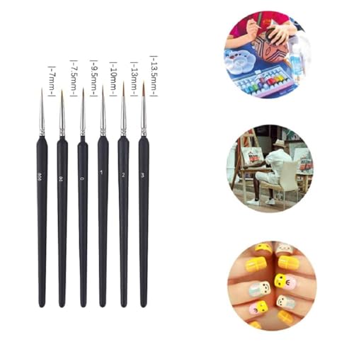 Image of Paint Brushes Set for Acrylic Painting - Fine Tip Artist Brushes (00000 to 0 Size), Line, Point, Blender & Sponge Brushes - Professional Painting Brush Set for Art, Craft & Detail Painting (6)