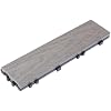UltraShield Naturale 1/4 ft. x 1 ft. Quick Composite Single Slat Deck Tile (4-Pieces per Box) ((Argentinian Silver Gray)