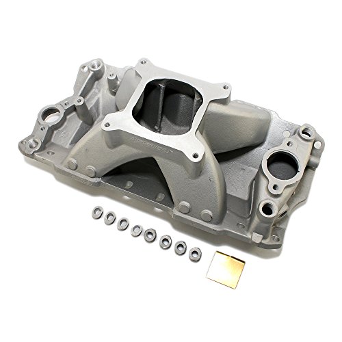 Assault Racing Products PC2031 Small Block Chevy Single Plane High Rise Satin Aluminum Intake 3000-7500+ RPM SBC