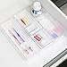 Simple Houseware Clear Drawer Organizer for Office Bin Desk Storage, Assorted Size, 6 Packs