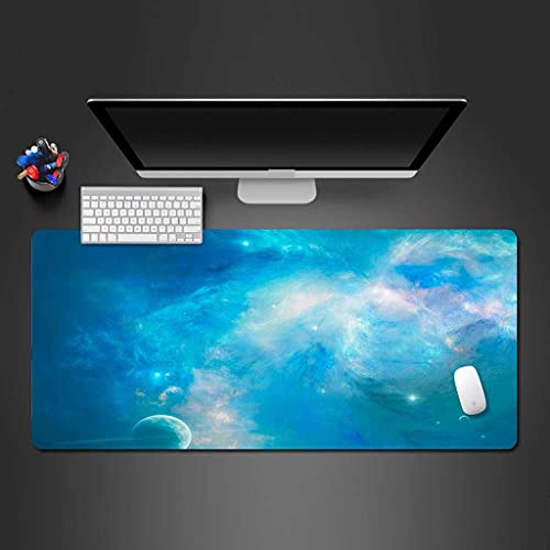 Tapis de souris univers étoilé au format XXL avec finitions haute densité