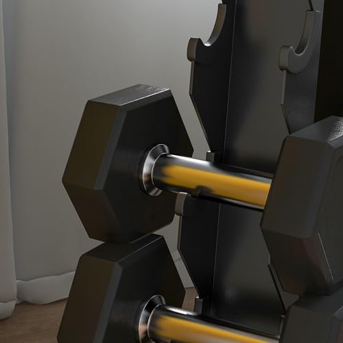 SPORTNOW 5-Tier Dumbbell Rack, Dumbbell Storage Stand Holder, Steel Weight Tree for Home Gym - Image 6