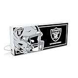 SOAR NFL LED Ambience Light Box: Elevate Your Space with Officially Licensed Wall Décor, Las Vegas Raiders