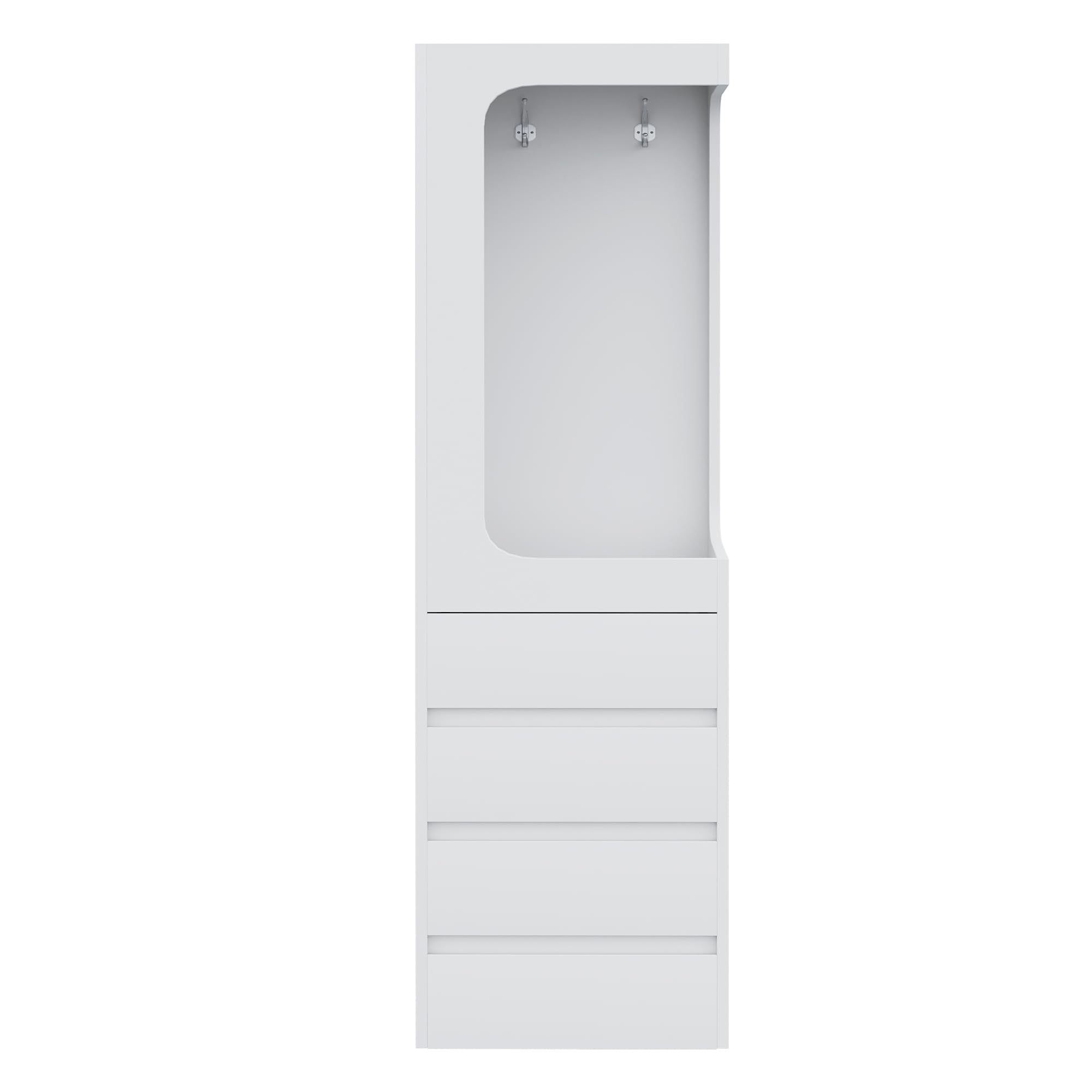 Armadio moderno con ante e design aperto, armadio versatile per camera da letto e soggiorno, mobili eleganti per soluzioni spaziali efficienti