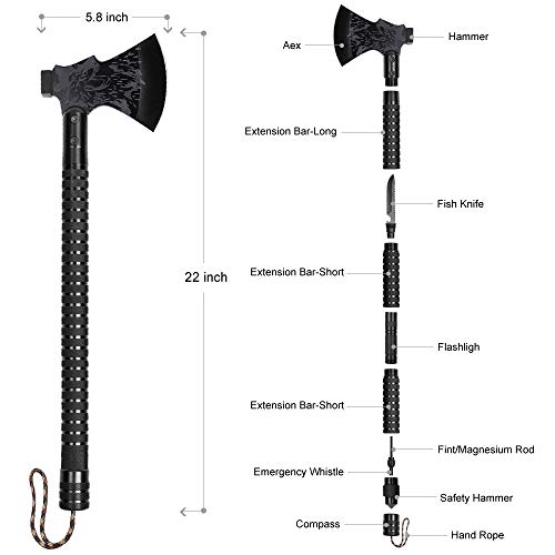 Liantral LT-SO12-02 Camping Axe, Folding Survival Hatchet Axe Tactical Camp Axe thumb #1
