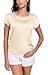 Wantschun Womens Silk Satin Shirt Casual Cap Short Sleeve Blouse Basic Round Neck Work Tops Champagne ; 1X