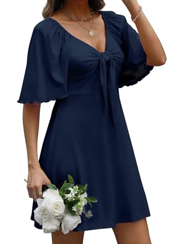 Image of MixShe Summer Dresses for Women 2026 Elegant Classy V-Neck Dress S-XXL